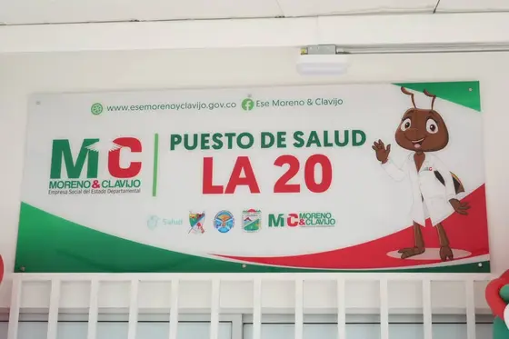 Germán Rozo interviene durante la entrega del Puesto de Salud Distrito 4