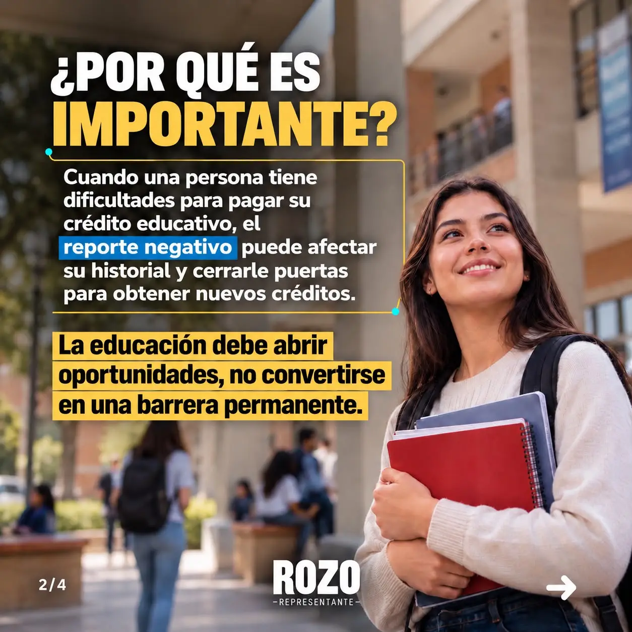 Germán Rozo impulsa alivio en centrales de riesgo para quienes se endeudan para estudiar