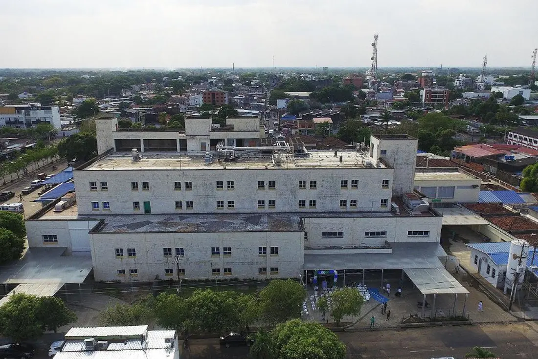 Vista aérea del Hospital San Vicente de Arauca